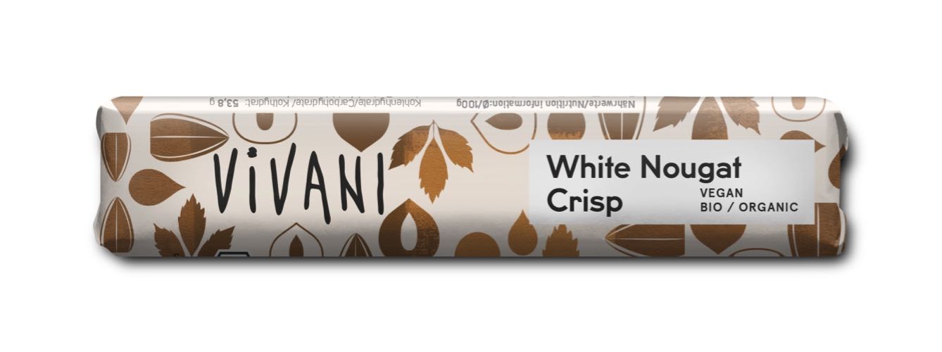Vivani Barre white nougat crisp bio 35g